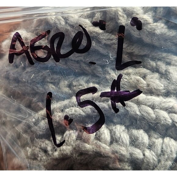 Aeropostale Wn Cropped Chunky CableKnit Sweater Gray L Light Academia Cozy Fall - Picture 15 of 15